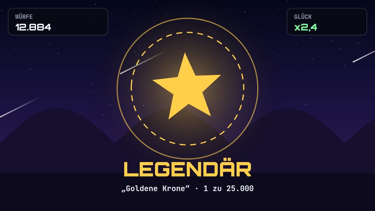 Screenshot aus Sternenwurf: Legendärer Wurf: Goldene Krone